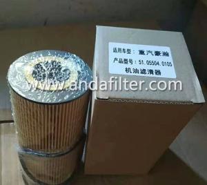 China High Quality Oil filter For Sinotruck 51.05504.0105 factory