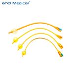 Medical Disposable Double Balloon 4 way Latex Foley Catheter for Smooth