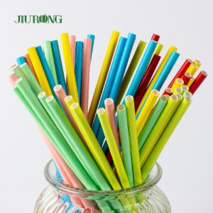 China Custom Biodegradable Paper Straw For Coffee Drink Bendable 150mm factory