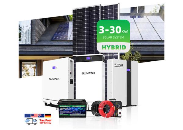 Photovoltaic 10Kw 12Kw 15Kw Hybrid Solar Energy System Complete Solar Panel