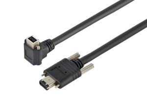 China 5m 9 Pin To 6 Pin Firewire Cable Assembly For 1394 Camera factory