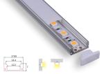 Sliver Led Strip Aluminum Channel , Super Slim Led Strip Light Aluminium