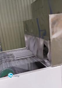 China PLC Aluminum Brazing Furnace With 316L Stainless Steel Braided Mesh Belt 35-45m3/H Nitrogen Consumption factory