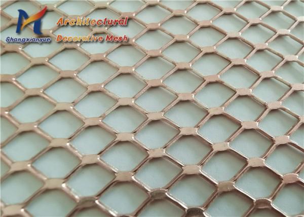 Laminated Decorative Expanded Metal Mesh 1.0mm Steel Expanded Metal Sheet