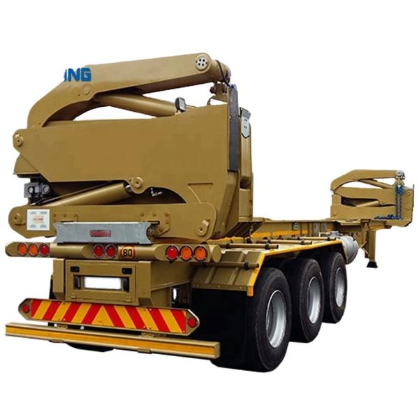 King Pin 2" 50mm JOST 3 Axle Container Side Lifter Semi Trailer for Container