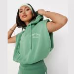 Casual Women Summer 2 Piece Tracksuit High Waist Sweatpants & Sleeveless Hooded