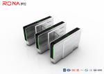 University Project Case Flap Barrier Gate Acrylic PU 0.6S SUS304 Flat Turnstile