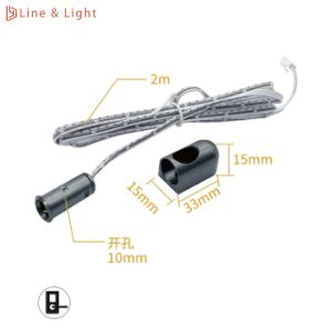 China DC 12-24V LED Cabinet Light Door Switch Recessed / Surface Wireless Door Sensor factory