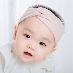 Wide Brim Baby Elastic Headbands Lovely Knitted Hair Accessories Cross Knotted