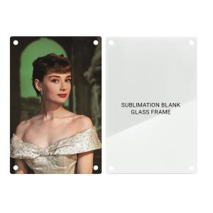 China Customized Sublimation Glass Blanks Sublimation Glass Photo Frame Elegant factory