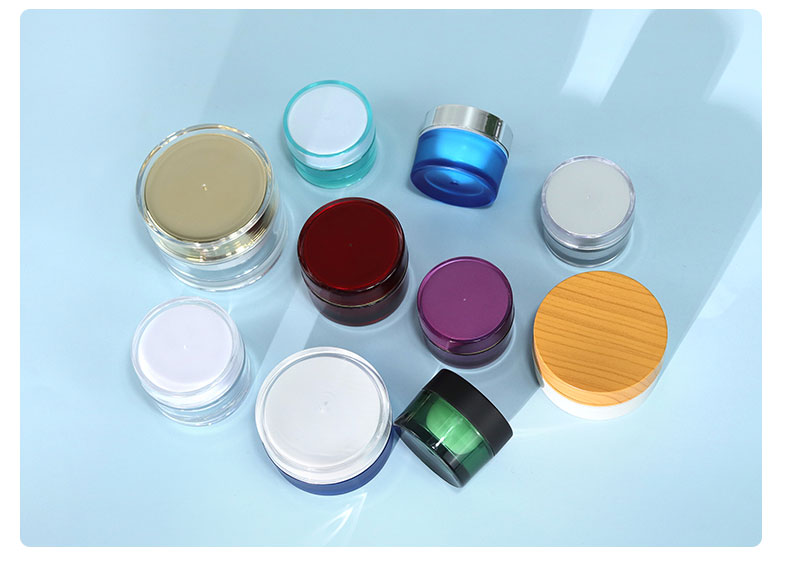 Round Shape Eye Cream Bottle for Cosmetic Packaging from Acrylic Plastic