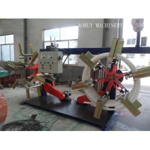 China High Speed Plastic Pipe Extrusion Line , Carbon Spiral Reinforcing HDPE Pipe Extrusion Line on sale