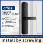 Stainless Steel Door Black/Red Bronze Newest Intelligent Digital Tuya WiFi App