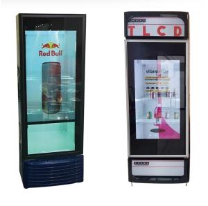 China Supermarket Transparent Lcd Screen For Cold Drink Frigerator Display factory