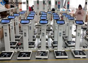 China Human Body Fat Weight Scale , 10.1 Inch LCD Advertising Screen Weighing Machine With Height Scale factory