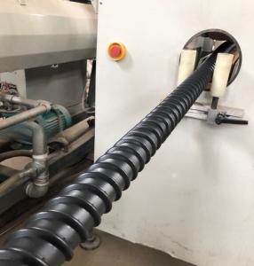 China PE Spiral Reinforced Pipe Extruder Machine for 50-200 mm HDPE Carbon Spiral Corrugated Pipes factory