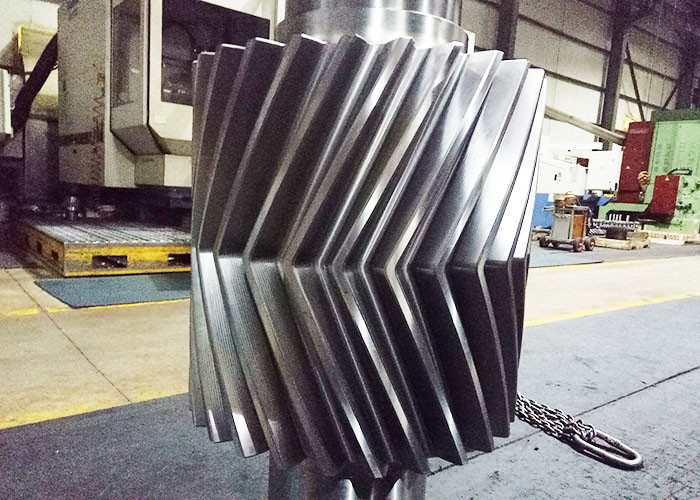 Alloy Steel Herringbone Bevel Gear Wear Resistant Surface Carburizing