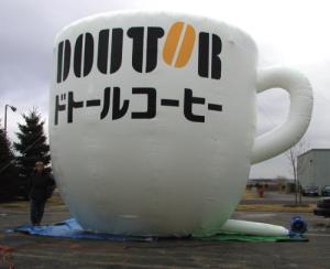 China big inflatable water cup for show event factory