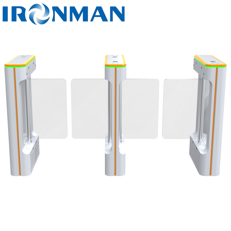 China Cost-Effective Space-Saving Swing Gate Turnstile Clear Passage Sign Industrial Staff Access Security Quick Installation on sale