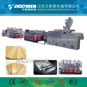 China Durable Foam Plate Making Machine Kitchen Cabinets Furniture PVC WPC Crust factory