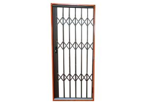 China Fully Framed DIY Aluminium Burglar Trellis Door Right To Left Opening factory