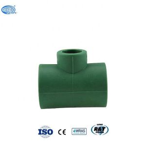 Green PPR Pipe Fitting Reducing Tee