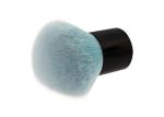 Blue Nylon Hair Fan Cleaning Makeup Brushes With Black Plastic Handle