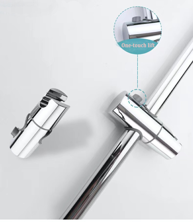 Stainless Chrome Shower Head Sliding Bar holder L740xW470xH310 mm