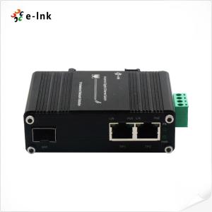 China 90W POE Media Converter 1 Port 100/1000X SFP To 2 Port 10/100/1000T PD Plug factory
