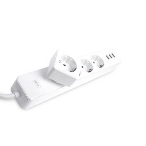 China 4 Way + USB European Standard 16A WiFi Smart Power Strip(M1u401-EU) factory