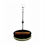 Slow Fast Motion 360 Photo Booth Machine Portable Revolving Selfie Platform