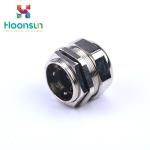 Anti - EMC Power Metal Cable Gland Nickel Plated Brass With Metric Thread Type