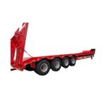 3 Axles 4 Axle Gooseneck Low Bed Hydraulic Lowboy Truck Semi Trailer With 1310mm
