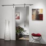 Frameless Tempered Clear Glass Door Hanging Sliding Soundproof