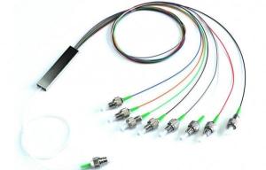 China Fiber Optic Stainless steel mini-tube PLC splitter 1*8 single mode,customized length factory