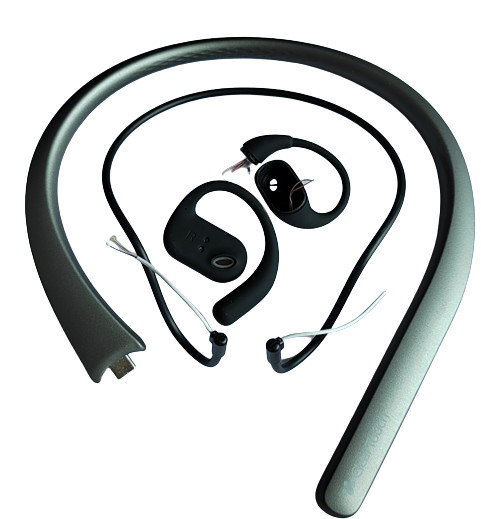 China Customized Earphone Components Neckband Bluetooth Earphones Silicone Neckband Accessories factory