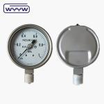 Acrylic Window Laser Welding Liquid Filled Pressure Gauge With Stainless Steel