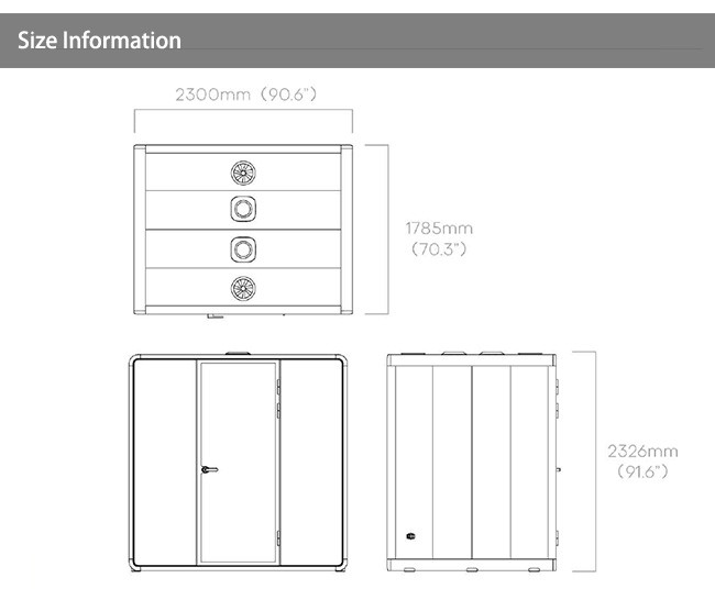 Laminated Glass Office Phone Booths Acoustic Sound Isolation Pod easy assemble