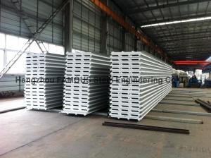 China EPS / PU Metal Roofing Sheets Sandwich Panel Rock Wool For Wall For Roof factory