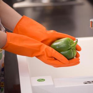China Household Use Kitchen Rubber Gloves Anti-Oil And Waterproof Household Gloves factory