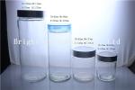 Custom tall glass candy jar with lid