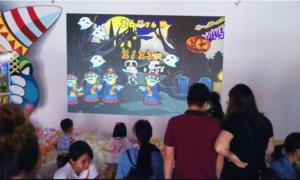China High Interactive AR Projection Mapping Happy Penguins Topic For Indoor Playground factory