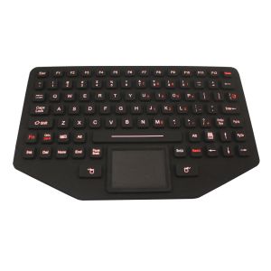 89 Key Silicone Backlit Ruggedized Keyboard With Sealed Touchpad