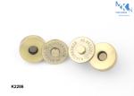 Bag Fasteners Closures , Magnetic Snap Closures For Bags Brush Anti - Brass