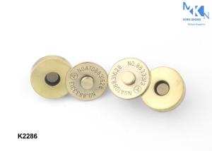 China Bag Fasteners Closures , Magnetic Snap Closures For Bags Brush Anti - Brass factory