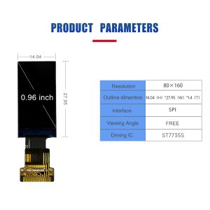 Small-Sized 0.42 0.85 0.96 Inch TFT LCD Module with SPI Interface and Touch