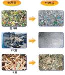 double shaft shredder-paper factory plastic waste, scrap plastic strip, plastic