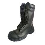 Durable Firefighter Safety Boots Black Firefighter Steel Toe Boots For Fire