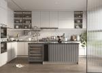 Modern Handless Plywood Kitchen Cabinets Set Design