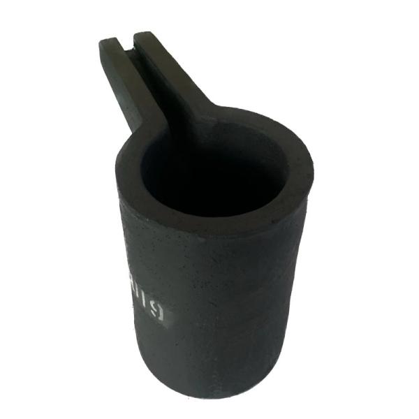 Heat Resistant Crucible With Pouring Nozzle Metal Saving Silicon Carbide